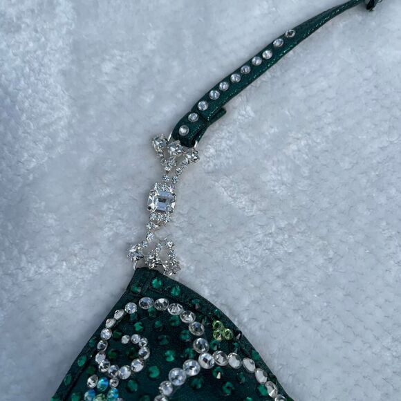 EMERALD GREEN CRYSTALLINI BIKINI SET - Picture 5 of 8